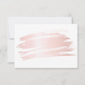 Blush roze penseelstreek zakelijke volgorde  bedankkaart (Achterkant)