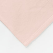 Blush Roze Persoonlijke Briljante Mooie Dappere Fleece Deken (Hoek)