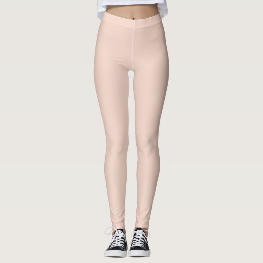 Blush Roze Perzik Leggings (Voorkant)