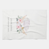 Blush Roze Pet Catering Floral Roller Whisk Theedoek (Horizontaal)