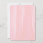 Blush Roze Pioen Lijst Bloemen Waterverf Bruiloft Kaart (Achterkant)