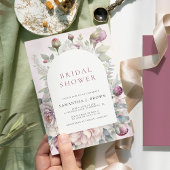 Blush roze pioenen Elegant bloemig Vrijgezellenfee Kaart