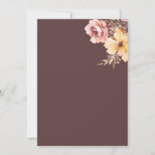 Blush roze pioenen meisje baby shower uitnodiging (Achterkant)