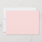 Blush roze pioenen Vrijgezellenfeest Gasten Bedankkaart (Achterkant)