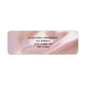 Blush roze platte site label (Voorkant)