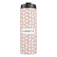 Blush roze polka stippen