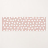 Blush roze polka stippen yogamat (Voorkant (horizontaal))