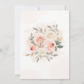 Blush Roze pomkin-Baby shower Kaart (Achterkant)