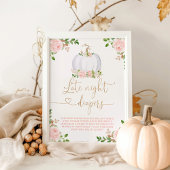 Blush roze pomkin Late night diapers game Poster