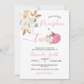 Blush roze pompoen Herfst verliefd op twee dagen Kaart (Voorkant)