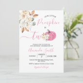 Blush roze pompoen Herfst verliefd op twee dagen Kaart (Staand voorkant)