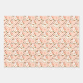 Blush Roze Pompoen Verjaardag Baby shower Gift Inpakpapier Vel (Voorkant 3)