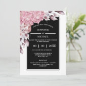 Blush roze pony bloom elegant land chic kaart (Staand voorkant)