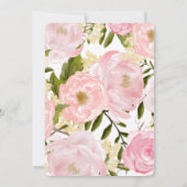 Blush Roze pony's Wreated Vrijgezellenfeest Kaart (Achterkant)