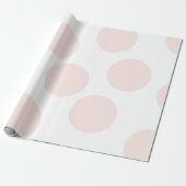 Blush roze pooldot papier (Uitgerold)