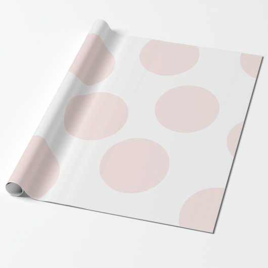 Blush roze pooldot papier (Uitgerold)