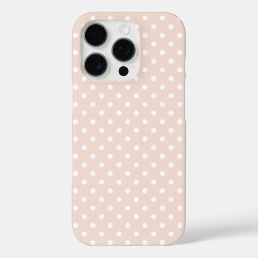 Blush roze pooldots patroon Case-Mate iPhone case (Achterkant)