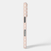 Blush roze pooldots patroon Case-Mate iPhone case (Achterkant / Rechts)