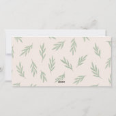 Blush Roze Prettig Kerstfeest 3 Foto Botanisch Feestdagenkaart (Achterkant)