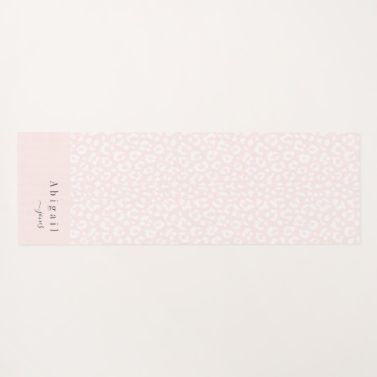 Blush Roze proefschrift Naam aangepast Yogamat (Achterkant (horizontaal))