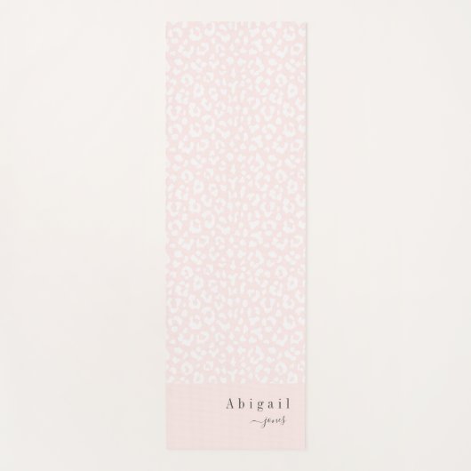 Blush Roze proefschrift Naam aangepast Yogamat (Voorkant)
