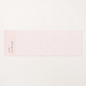 Blush Roze proefschrift Naam aangepast Yogamat (Voorkant (horizontaal))