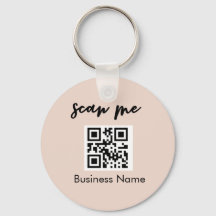 Blush roze QR-code Visitekaartje Uw Logo