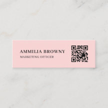 Blush Roze QR | Vrouwelijke Pastel Aangepaste Cont