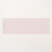 Blush roze Quatrefoil Patroon op maat gemaakt Yogamat (Voorkant (horizontaal))