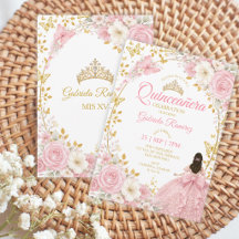 Blush Roze Quinceañera Gouden Vlinders