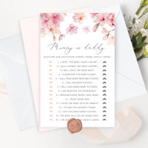 Blush roze raad wie het gezegd heeft mama- of papa