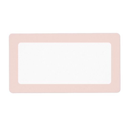 Blush roze rand blanco etiket (Voorkant)