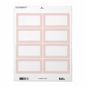 Blush roze rand blanco etiket (Full Sheet)