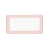 Blush roze rand blanco etiket (Voorkant)