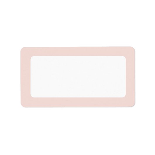 Blush roze rand blanco etiket (Voorkant)