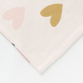 Blush roze regenboog Maandelijkse Baby mijlpaal Fleece Deken (Hoek)