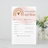 Blush roze regenboogvoorspellingen en advies (Staand voorkant)