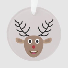 Blush roze rendierfeestelijke kerst ornament