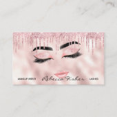 Blush roze riemas — Beauty Appointcard Afsprakenkaartje (Voorkant)