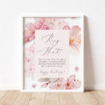 Blush roze ringjacht vrijgezellenfeest game pos poster<br><div class="desc">Blush roze florale ring jaagt op vrijgezellenfeest. Overeenkomende objecten beschikbaar.</div>