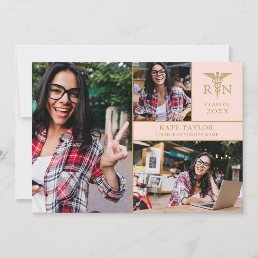 Blush Roze RN Verzadiging 3 Fotogradatie Partij IV Kaart (Voorkant)