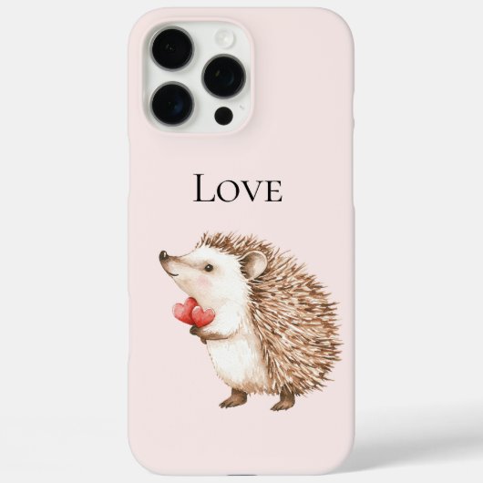Blush roze rode harten egel liefde Case-Mate iPhone case (Achterkant)
