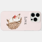 Blush roze rode harten egel liefde Case-Mate iPhone case (Achterkant (horizontaal))