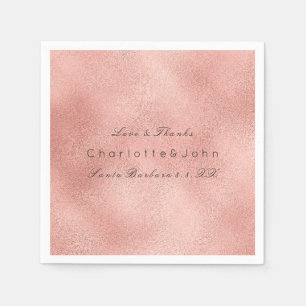 Blush roze rode koraal goud glas metallische lux k servet