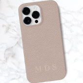 Blush roze rode nevel lederen effect Case-Mate iPhone case