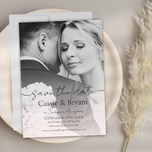 Blush Roze Romantische Chique Volledige Foto Save 