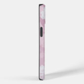 Blush Roze Romantische Waterverf Floral Monogram Case-Mate iPhone Case (Achterkant / Rechts)