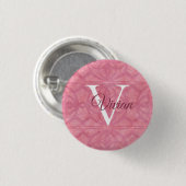 Blush roze ronde button 3,2 cm (Voorkant /achterkant)