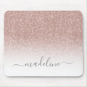 Blush roze rood glitter Sparkle Muismat (Voorkant)