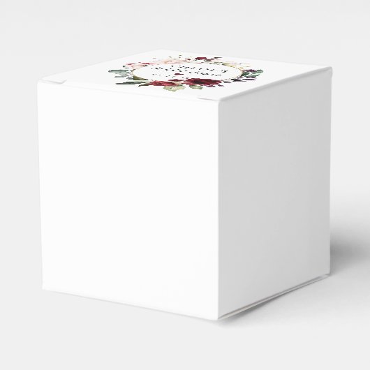 Blush Roze Rood Rose Bloemen Vrijgezellenfeest Bedankdoosjes (Voorkant Zijde)